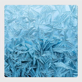 Магнитный плакат 3Х3 с принтом Иней в Тюмени, Полимерный материал с магнитным слоем | 9 деталей размером 9*9 см | Тематика изображения на принте: абстрактные | абстрактный | абстракция | зима | зимние | зимний | изморозь | иней | лёд | льды | мороз | новый год | холод