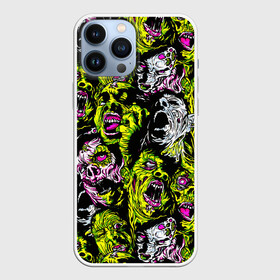Чехол для iPhone 13 Pro Max с принтом ЗОМБИ в Тюмени,  |  | 666 | alien | bloody | creep | evil dead | scream | ведьма | восставший из ада | герои ужаса | демон | звонок | зловещие мертвецы.