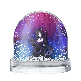 Снежный шар с принтом Neko - Gothic Anime в Тюмени, Пластик | Изображение внутри шара печатается на глянцевой фотобумаге с двух сторон | anime | gothic | neko | кошка | мими | неко | ушки