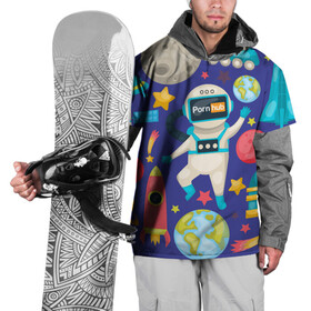Накидка на куртку 3D с принтом Pornhub space в Тюмени, 100% полиэстер |  | astronaut | comet | cosmos | moon | planet | rocet | space | star | звезда | космонавт | космос | планета | ракета