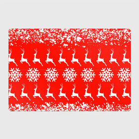 Магнитный плакат 3Х2 с принтом New Year в Тюмени, Полимерный материал с магнитным слоем | 6 деталей размером 9*9 см | Тематика изображения на принте: christmas toys | deer | new year | red | snow | snowflakes | tree | елка | красный | новогодние игрушки | новый год | олени | свитер с оленями | снег | снежинки | футболка с оленями