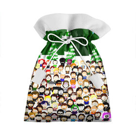 Подарочный 3D мешок с принтом Южный Парк / South Park . в Тюмени, 100% полиэстер | Размер: 29*39 см | Тематика изображения на принте: south park | ubisoft | woodland critter christmas | кенни | мультсериал | стэн | южный парк
