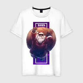 Мужская футболка хлопок с принтом Новый 2021 год в Тюмени, 100% хлопок | прямой крой, круглый вырез горловины, длина до линии бедер, слегка спущенное плечо. | 