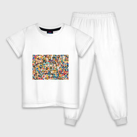 Детская пижама хлопок с принтом Защитник тм AntiPsychoVirus в Тюмени, 100% хлопок |  брюки и футболка прямого кроя, без карманов, на брюках мягкая резинка на поясе и по низу штанин
 | 