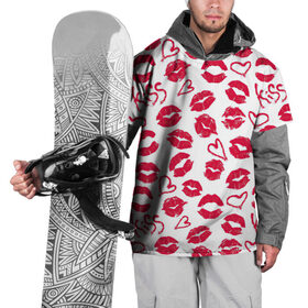 Накидка на куртку 3D с принтом Поцелуи в Тюмени, 100% полиэстер |  | английский | английский текст | английский язык | арт | бардовый | губы | иностранный | иностранный текст | иностранный язык | косметика | красный | помада | поцелуи | поцелуй | рисунок | розовый