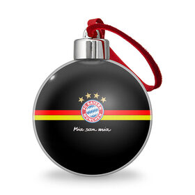 Ёлочный шар с принтом Бавария в Тюмени, Пластик | Диаметр: 77 мм | bayern mnchen | mia san mia | бавария | германия | красная машина | мы это мы | мюнхен | футбол