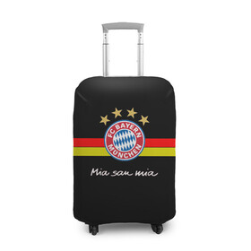 Чехол для чемодана 3D с принтом Бавария в Тюмени, 86% полиэфир, 14% спандекс | двустороннее нанесение принта, прорези для ручек и колес | bayern mnchen | mia san mia | бавария | германия | красная машина | мы это мы | мюнхен | футбол