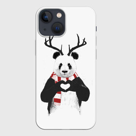 Чехол для iPhone 13 mini с принтом Новогодний Панда в Тюмени,  |  | 2021 | 21 | 2k21 | 2к21 | chrystmas | deer | heart | marry | new | panda | santa | snow | xmas | year | год | годом | дед | елка | елки | клаус | лес | мороз | настроение | новогоднее | новогоднему | новый | новым | олень | панда | по | рождество | с