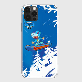 Чехол для iPhone 12 Pro с принтом Brawl Stars (Snowboarding) в Тюмени, силикон | область печати: задняя сторона чехла, без боковых панелей | Тематика изображения на принте: brawl | break dance | leon | moba | skateboard | stars | supercell | surfing | игра | коллаборация | коллаж | колоборация | паттерн