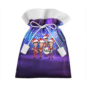 Подарочный 3D мешок с принтом Новогодний концерт Битлз в Тюмени, 100% полиэстер | Размер: 29*39 см | битлз | битлы | год | джон | концерт | леннон | новогодний | новый | рождество | сцена