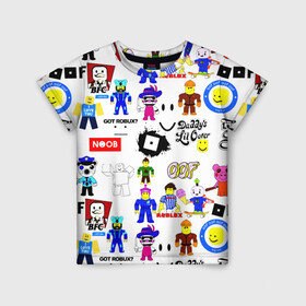 Детская футболка 3D с принтом ROBLOX в Тюмени, 100% гипоаллергенный полиэфир | прямой крой, круглый вырез горловины, длина до линии бедер, чуть спущенное плечо, ткань немного тянется | piggy | roblox | roblox games | roblox piggy | игра роблокс | пигги. | роблокс | роблокс пигги | робукс