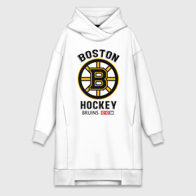 Платье-худи хлопок с принтом BOSTON BRUINS NHL в Тюмени,  |  | black | boston | bruins | hockey | ice | logo | nhl | sport | usa | бостон | брюинз | кубок | логотип | нхл | спорт | стэнли | хоккей