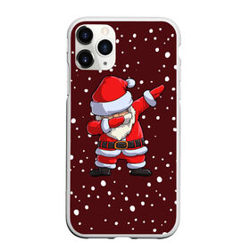 Чехол для iPhone 11 Pro Max матовый с принтом Dab-Santa в Тюмени, Силикон |  | claus | happy new year | merry christmas | santa | snowman | дед мороз | елка | клаус | новый год | рождество | с новым годом | санта | снеговик