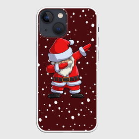 Чехол для iPhone 13 mini с принтом Dab Santa в Тюмени,  |  | Тематика изображения на принте: claus | happy new year | merry christmas | santa | snowman | дед мороз | елка | клаус | новый год | рождество | с новым годом | санта | снеговик