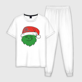 Мужская пижама хлопок с принтом Mr. Green в Тюмени, 100% хлопок | брюки и футболка прямого кроя, без карманов, на брюках мягкая резинка на поясе и по низу штанин
 | 