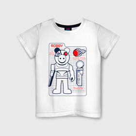 Детская футболка хлопок с принтом ROBLOX PIGGY в Тюмени, 100% хлопок | круглый вырез горловины, полуприлегающий силуэт, длина до линии бедер | piggy | roblox | roblox games | roblox piggy | игра роблокс | пигги. | роблокс | роблокс пигги | робукс