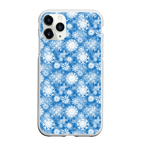 Чехол для iPhone 11 Pro Max матовый с принтом Снежинки в Тюмени, Силикон |  | merry christmas | дед мороз | ёлка | зима | мороз | новый год | подарок | праздник | рождество | с новым годом | санта клаус | снег | снеговик | снегурочка | снежинки | снежные узоры | узоры