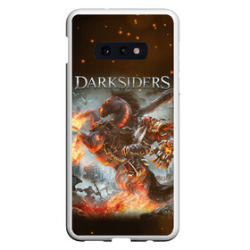 Чехол для Samsung S10E с принтом Darksiders (Z) в Тюмени, Силикон | Область печати: задняя сторона чехла, без боковых панелей | Тематика изображения на принте: azrael | darksiders | darksiders 2 | darksiders 3 | griever | silitha | tiamat | ulthane | vulgrim | wrath of war | всадник апокалипсиса | гнев войны | обугленный совет | руина | ультэйн | чёрный молот