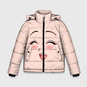Зимняя куртка для мальчиков 3D с принтом Сonfused anime face в Тюмени, ткань верха — 100% полиэстер; подклад — 100% полиэстер, утеплитель — 100% полиэстер | длина ниже бедра, удлиненная спинка, воротник стойка и отстегивающийся капюшон. Есть боковые карманы с листочкой на кнопках, утяжки по низу изделия и внутренний карман на молнии. 

Предусмотрены светоотражающий принт на спинке, радужный светоотражающий элемент на пуллере молнии и на резинке для утяжки | Тематика изображения на принте: angry | anime | art | big | eyes | face | girl | kawaii | manga | style | аниме | арт | глаза | девушка | кавай | лицо | манга | смущенная