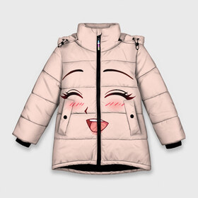 Зимняя куртка для девочек 3D с принтом Сonfused anime face в Тюмени, ткань верха — 100% полиэстер; подклад — 100% полиэстер, утеплитель — 100% полиэстер. | длина ниже бедра, удлиненная спинка, воротник стойка и отстегивающийся капюшон. Есть боковые карманы с листочкой на кнопках, утяжки по низу изделия и внутренний карман на молнии. 

Предусмотрены светоотражающий принт на спинке, радужный светоотражающий элемент на пуллере молнии и на резинке для утяжки. | angry | anime | art | big | eyes | face | girl | kawaii | manga | style | аниме | арт | глаза | девушка | кавай | лицо | манга | смущенная