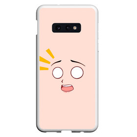 Чехол для Samsung S10E с принтом Scared anime face в Тюмени, Силикон | Область печати: задняя сторона чехла, без боковых панелей | angry | anime | art | big | eyes | face | girl | kawaii | manga | scared | style | аниме | арт | глаза | девушка | испуганная | кавай | лицо | манга