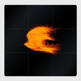 Магнитный плакат 3Х3 с принтом Огненная птица в Тюмени, Полимерный материал с магнитным слоем | 9 деталей размером 9*9 см | мечта | огненная птица | огонь | орел | полет | птица | сокол | стремление | фантазия | феникс