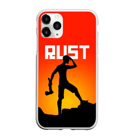 Чехол для iPhone 11 Pro матовый с принтом RUST в Тюмени, Силикон |  | action | game | rust | zombie | апокалипсис. | выживание | зомби | игра | лес | радиация | раст