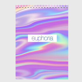 Скетчбук с принтом сериал Euphoria в Тюмени, 100% бумага
 | 48 листов, плотность листов — 100 г/м2, плотность картонной обложки — 250 г/м2. Листы скреплены сверху удобной пружинной спиралью | zendaya | зендея | ру беннетт | сериал euphoria | эйфория