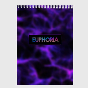 Скетчбук с принтом сериал Euphoria в Тюмени, 100% бумага
 | 48 листов, плотность листов — 100 г/м2, плотность картонной обложки — 250 г/м2. Листы скреплены сверху удобной пружинной спиралью | zendaya | зендея | ру беннетт | сериал euphoria | эйфория