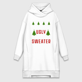 Платье-худи хлопок с принтом My ugly christmas sweater в Тюмени,  |  | 2020 | 2021 | christmas | happy | merry | new year | sweater | ugly christmas | зима | новогодний | новогодняя | новый год | рождественский | рождественский свитер | рождество | свитер | снег