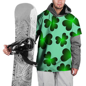 Накидка на куртку 3D с принтом Трилистник фантастический в Тюмени, 100% полиэстер |  | весна | джунгли | лес | лето | огород | поле | сад | тайга | трилистник | цветы