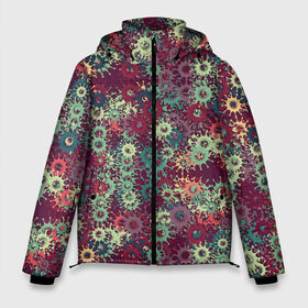Мужская зимняя куртка 3D с принтом CORONAVIRUS в Тюмени, верх — 100% полиэстер; подкладка — 100% полиэстер; утеплитель — 100% полиэстер | длина ниже бедра, свободный силуэт Оверсайз. Есть воротник-стойка, отстегивающийся капюшон и ветрозащитная планка. 

Боковые карманы с листочкой на кнопках и внутренний карман на молнии. | Тематика изображения на принте: corona virus | coronavirus | covid 19 | infection | mask | pandem | virus | болезнь | больница | вирус | грипп | зараза | инфекция | карантин | ковид 19 | корона вирус | коронавирус | лихорадка | маска | медицинская маска | пандемия