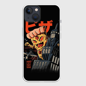Чехол для iPhone 13 с принтом Pizza Kong в Тюмени,  |  | 666 | alien | astral | demon | fast | food | ghost | halloween | horror | kong | monster | pizza | астрал | восставший из ада | демон | монстр | пицца | призрак | ужасы | фастфуд | хоррор