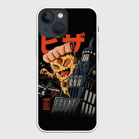 Чехол для iPhone 13 mini с принтом Pizza Kong в Тюмени,  |  | 666 | alien | astral | demon | fast | food | ghost | halloween | horror | kong | monster | pizza | астрал | восставший из ада | демон | монстр | пицца | призрак | ужасы | фастфуд | хоррор