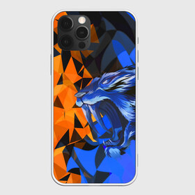 Чехол для iPhone 12 Pro Max с принтом Тигр в Тюмени, Силикон |  | абстракция | геометрия | животные | клыки | оскал | пасть | саблезубый тигр | тигр
