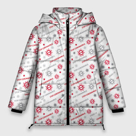 Женская зимняя куртка 3D с принтом STOP CORONAVIRUS в Тюмени, верх — 100% полиэстер; подкладка — 100% полиэстер; утеплитель — 100% полиэстер | длина ниже бедра, силуэт Оверсайз. Есть воротник-стойка, отстегивающийся капюшон и ветрозащитная планка. 

Боковые карманы с листочкой на кнопках и внутренний карман на молнии | corona virus | coronavirus | covid 19 | infection | mask | pandemic | virus | болезнь | больница | вирус | грипп | зараза | инфекция | карантин | ковид 19 | корона вирус | коронавирус | лихорадка | маска | медицинская маска | пандемия