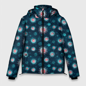 Мужская зимняя куртка 3D с принтом Ковид-19 в Тюмени, верх — 100% полиэстер; подкладка — 100% полиэстер; утеплитель — 100% полиэстер | длина ниже бедра, свободный силуэт Оверсайз. Есть воротник-стойка, отстегивающийся капюшон и ветрозащитная планка. 

Боковые карманы с листочкой на кнопках и внутренний карман на молнии. | corona virus | coronavirus | covid 19 | infection | mask | pandemic | virus | болезнь | больница | вирус | грипп | зараза | инфекция | карантин | ковид 19 | корона вирус | коронавирус | лихорадка | маска | медицинская маска | пандемия