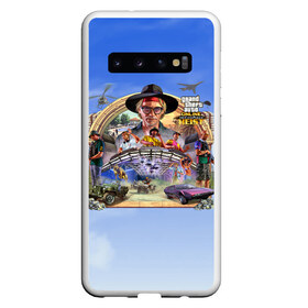 Чехол для Samsung Galaxy S10 с принтом GTAO The Cayo Perico Heist в Тюмени, Силикон | Область печати: задняя сторона чехла, без боковых панелей | Тематика изображения на принте: auto | cayo perico | game | grand | gta | gta5 | los santos | online | rockstar | theft | гта | гта5 | игра | лос сантос | майкл | онлайн | рокстар | тревор | франклин