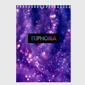 Скетчбук с принтом сериал Euphoria в Тюмени, 100% бумага
 | 48 листов, плотность листов — 100 г/м2, плотность картонной обложки — 250 г/м2. Листы скреплены сверху удобной пружинной спиралью | zendaya | зендея | ру беннетт | сериал euphoria | эйфория