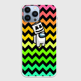 Чехол для iPhone 13 Pro Max с принтом Among Us Marshmello в Тюмени,  |  | 2021 | among us | impostor | space mafia | sus.puffballs united | амонг ас | амонг единорог | в космосе | импостор | инопланетяне | инопланетянин | маршмелло | новогодний амонг ас | ракета | с новым годом | самозванец