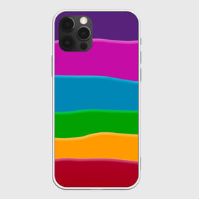 Чехол для iPhone 12 Pro Max с принтом Разноцветные полоски в Тюмени, Силикон |  | иллюзия | калейдоскоп | пейзаж | полосы | природа | радуга | свет | солнце