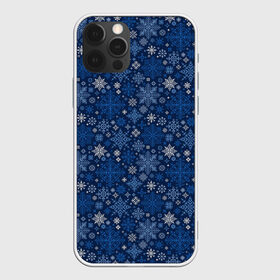 Чехол для iPhone 12 Pro Max с принтом Снежные в Тюмени, Силикон |  | merry christmas | алатырь | бабушкин свитер | ёлка | новый год | орнамент | подарок | рождество | свитер | свитер с оленями | северные узоры | снежинки