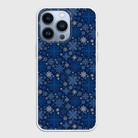 Чехол для iPhone 13 Pro с принтом Снежные в Тюмени,  |  | merry christmas | алатырь | бабушкин свитер | ёлка | новый год | орнамент | подарок | рождество | свитер | свитер с оленями | северные узоры | снежинки