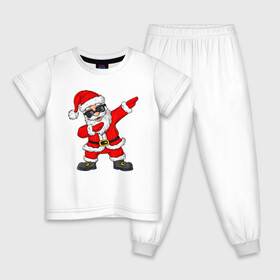 Детская пижама хлопок с принтом Dabing Santa в Тюмени, 100% хлопок |  брюки и футболка прямого кроя, без карманов, на брюках мягкая резинка на поясе и по низу штанин
 | 2021 | 21 | 2k21 | 2к21 | chrystmas | dab | dabbing | dabing | dance | marry | new | santa | snow | xmas | year | год | годом | даб | даббинг | дабинг | дед | елка | елки | клаус | лес | мороз | настроение | новогоднее | новогоднему | новый | новым | по |