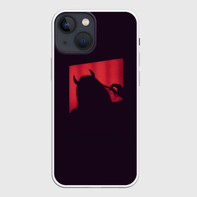 Чехол для iPhone 13 mini с принтом Дьяволица в Тюмени,  |  | девушка | дьяволица | надменность | пафос | рожки