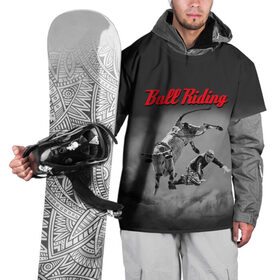 Накидка на куртку 3D с принтом Bull Riding в Тюмени, 100% полиэстер |  | bull | dude | extreme | fall | helmet | hoofs | horns | sport | sportsman | tail | бык | падение | рога | спорт | спортсмен | хвост | чувак | шлем | экстрим