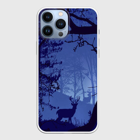 Чехол для iPhone 13 Pro Max с принтом ЛЕС в Тюмени,  |  | закат | лес | ночной лес | олень | природа | туман