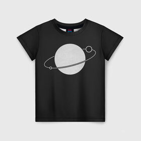 Детская футболка 3D с принтом ПлАнЕтА в Тюмени, 100% гипоаллергенный полиэфир | прямой крой, круглый вырез горловины, длина до линии бедер, чуть спущенное плечо, ткань немного тянется | Тематика изображения на принте: астрономия | космос | планета | юпитер