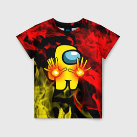 Детская футболка 3D с принтом Маг огня 