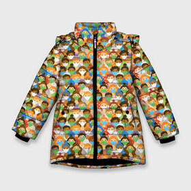 Зимняя куртка для девочек 3D с принтом Масочный Режим в Тюмени, ткань верха — 100% полиэстер; подклад — 100% полиэстер, утеплитель — 100% полиэстер. | длина ниже бедра, удлиненная спинка, воротник стойка и отстегивающийся капюшон. Есть боковые карманы с листочкой на кнопках, утяжки по низу изделия и внутренний карман на молнии. 

Предусмотрены светоотражающий принт на спинке, радужный светоотражающий элемент на пуллере молнии и на резинке для утяжки. | corona virus | coronavirus | covid 19 | infection | mask | pandemic | virus | болезнь | больница | вирус | грипп | зараза | инфекция | карантин | ковид 19 | корона вирус | коронавирус | лихорадка | маска | медицинская маска | пандемия
